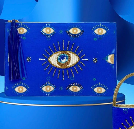 Embellished Eye Clutch