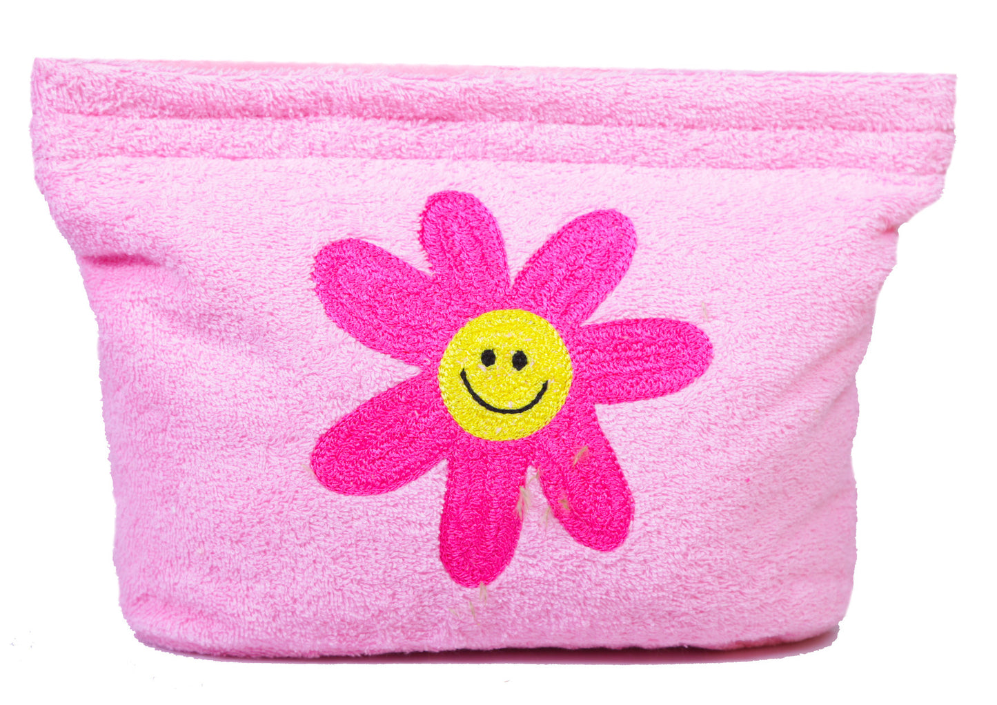 Smiley Flower Beach Pouch