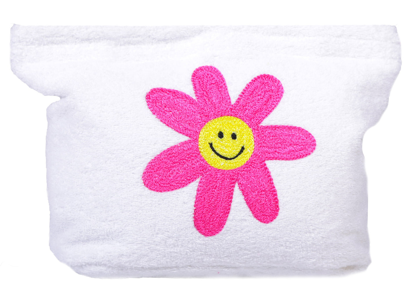 Smiley Flower Beach Pouch